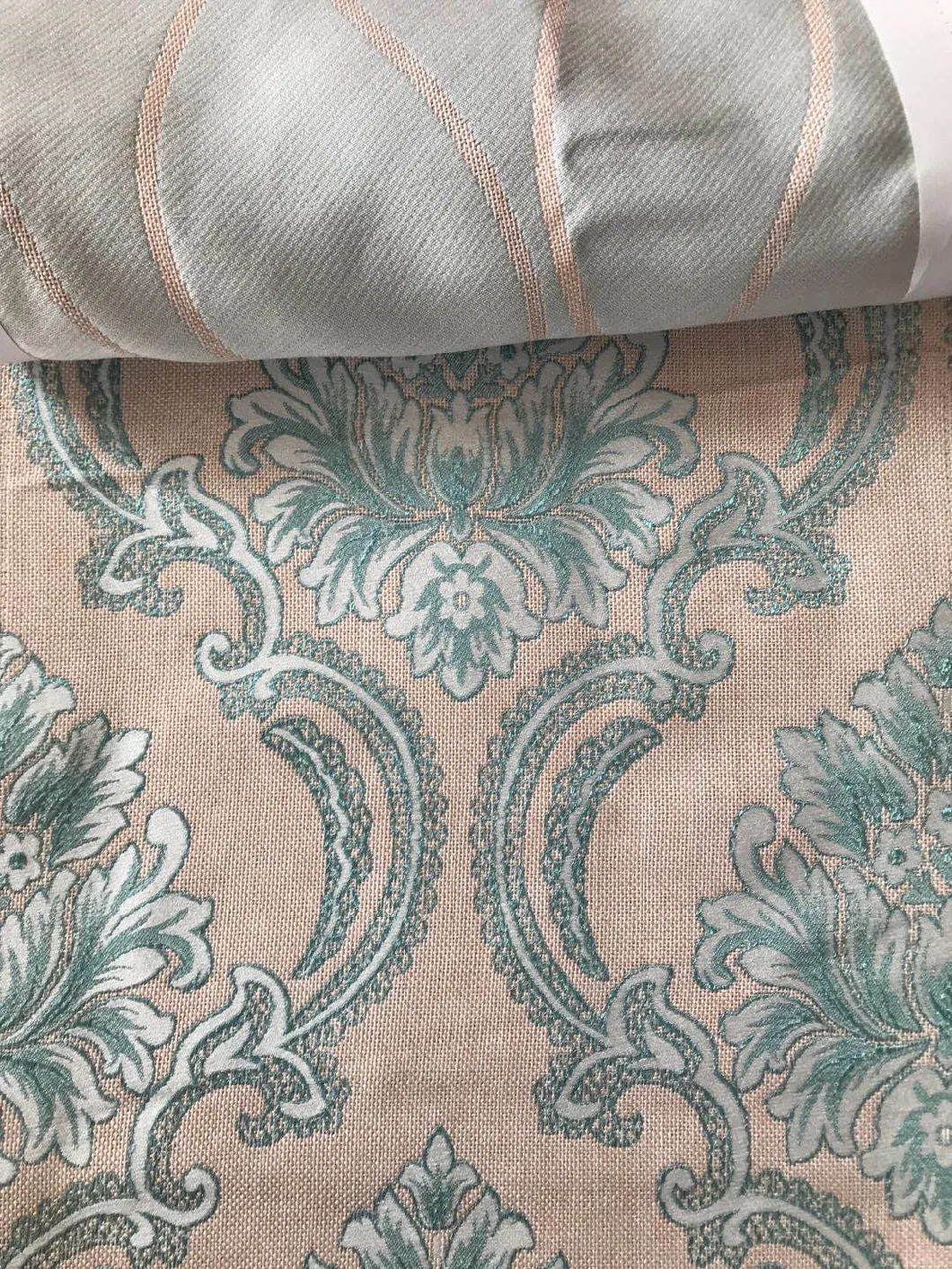 Popular Stylish High Quality Linen Jacquard Household Curtain Fabric