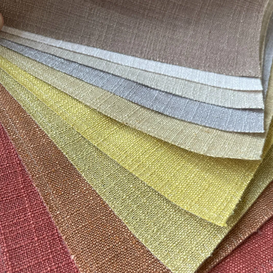 280cm Wide Linen Polyester Blended Woven Curtain Fabric for Cushion Table Cloth Upholstery Fabric (1234.)